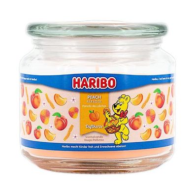 Haribo Duftkerze Peach Paradise 300g Brenndauer 50 Std