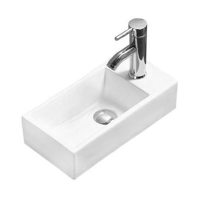 Mexen Inez Aufsatzwaschtisch links 45 x 25 cm, Weiß - 21434500L