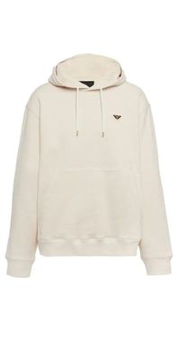 Prada Cotton Fleece Hoodie Herren beige
