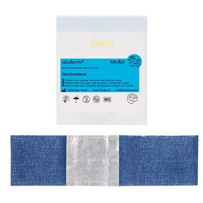 aluderm Kinder Quickverband groß 1 m x 6 cm