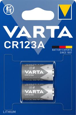 Varta Professinal Litihium Foto Lithium Batterie CR123A 3 V (2er Blister)