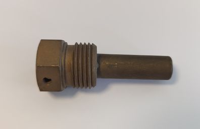 Messing Tauchhülse / Schutzrohr L=58 mm Ø 11 mm AG 1/2 Zoll