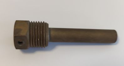 Messing Tauchhülse / Schutzrohr L=78 mm Ø 11 mm AG 1/2 Zoll