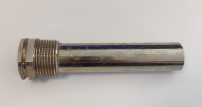 Edelstahl Tauchhülse / Schutzrohr L= 110 mm Ø 20,5 mm AG 3/4 Zoll