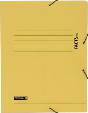 Brunnen Sammelmappe A4 FACT! gelb Gummizug 102015410