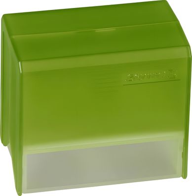 Brunnen Karteibox A8 gefüllt grün transparent 102058252