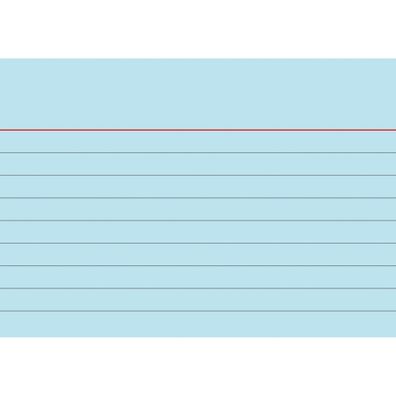 Brunnen Karteikarte A7 liniert blau 100 Stück 102270130