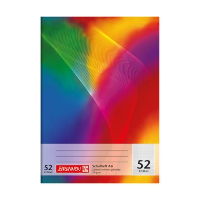 Brunnen Schulheft A6 32 Blatt Lineatur 52 kariert 1046922