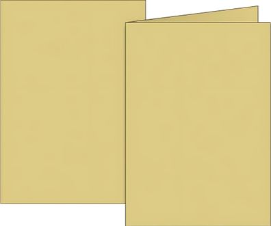 Brunnen Doppelkarte B6 200g chamois 10Karten 105125511