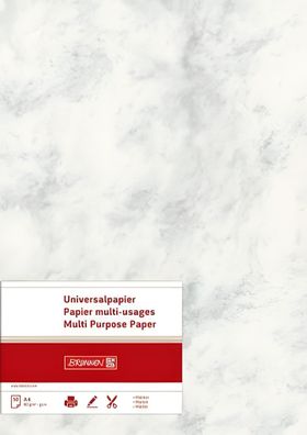 Brunnen Universalpapier A4 Marmor grau 25 Blatt 105141280