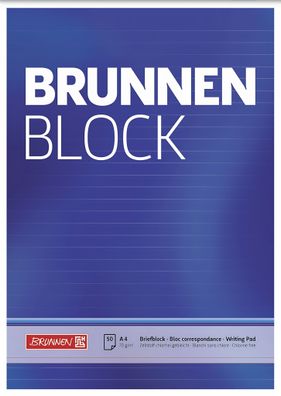 Brunnen Briefblock A4 70g kariert Lineatur 10 52727