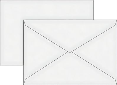 Brunnen Briefumschlag C6 gumm. weiss 100 Stück 1053548