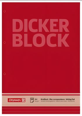 Brunnen Briefblock 60g liniert gelocht 100 Blatt 1052787