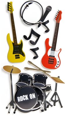 HEYDA 203780681 Stick-On's-Mix Rock Band 75 x 165 cm