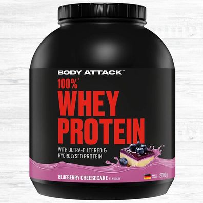Body Attack 100% Whey Protein 2000g Dose