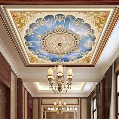3D Decken Tapete Himmel Kunst Design Fototapete Decke HD Wandbild 8491