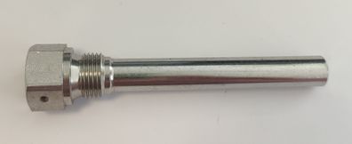 Edelstahl Tauchhülse / Schutzrohr L= 140 mm Ø 15 mm AG 1/2 Zoll SW 27