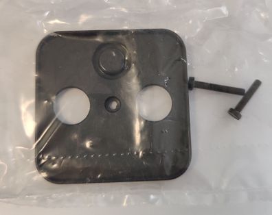 Merten Zentralplatte für Antennensteckdosen 3-Loch schwarz 294814