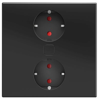 Einbausteckdose Küche Büro 2-fach Küchensteckdose Duplex-Q Einbau über Schublade