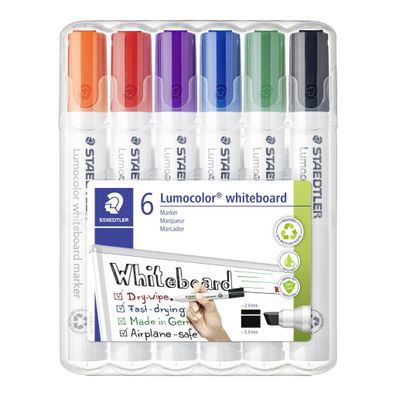Whiteboardmarker Lumocolor® 351 B 2-5mm farbig sortiert 6 St./Pack