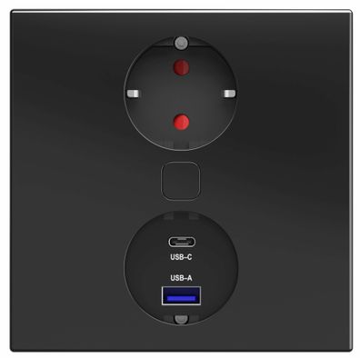 Einbausteckdose Küche USB A/C Küchensteckdose Duplex-Q Einbau über Schublade