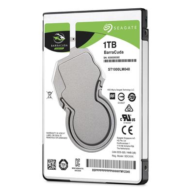 Seagate Barracuda 1TB HDD SATA 6Gb/s 5400rpm 6,4cm 2.5" 7mm Bauhöhe 128Mb cache BLK (