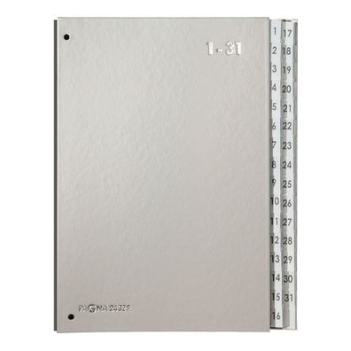 Pagna Pultordner Color 32 Fächer 1-31 silber