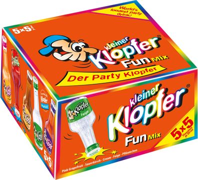 Kleiner Klopfer Fun Mix Partyshot Likör 17 % vol. 25 x 20 ml