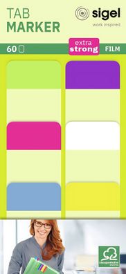 Sigel Tab Marker extra strong 25x38mm HN203