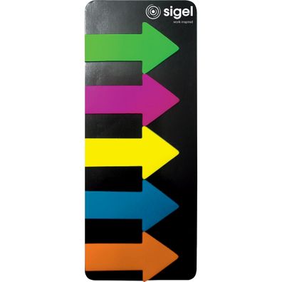 Sigel Haftmarker Folie gr. Pfeil 55x137mm HN600