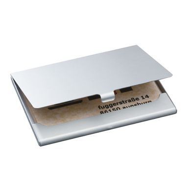 Sigel Visitenkartenetui silber matt VZ135