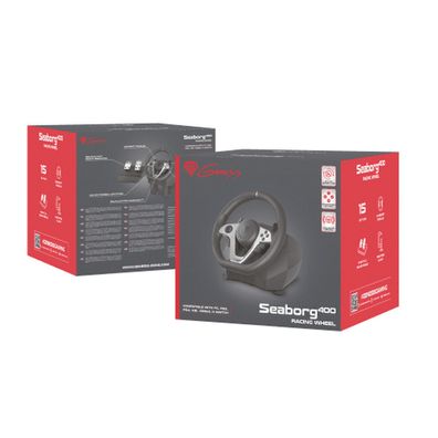 Genesis Gaming Lenkrad Seaborg 400 für PC/XBOX/PS