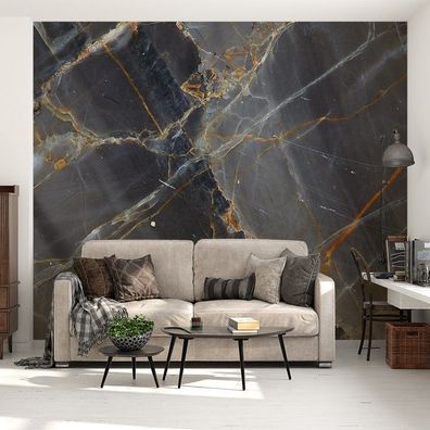 Schwarze Marmor Wandtapete Marmor Wandbild Moderne Wandtapete 8335
