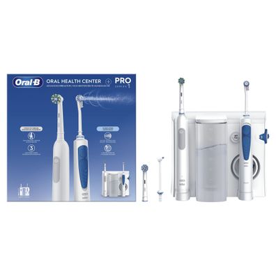 Oral-B OxyJet + Pro 1 Reinigungssystem mit Munddusche und Zahnbürste