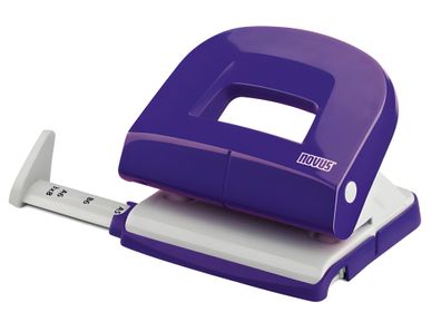Novus Bürolocher E 216 fresh, is 16 Blatt fresh violett/grau, Anschlagschiene