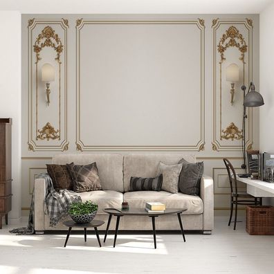 Wandtapete 3D Luxus Wanddekoration Luxus Wandbild Palast Stil Wanddeko 8546