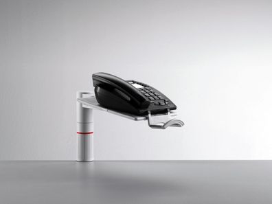 Novus Telefonschwenker PhoneMaster lichtgrau, ohne Arm mit Unizwinge 1