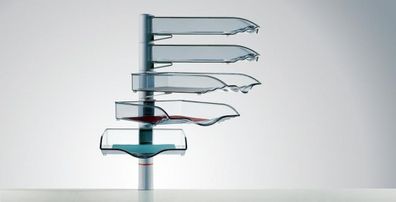 Novus Schalenset CopySwinger V lichtgrau, 5 Ablageschalen, winge 1