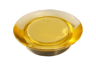 Dahle Starker Haft-Magnet 30 mm gelb, 5 Stück im Blister