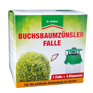 DR. Stähler Buchsbaumzünsler-Falle, 1 Falle + 4 Dispenser