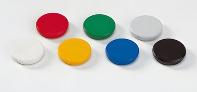 Dahle Starker Haft-Magnet 32 mm farbig sortiert, Haftkraft 8 N