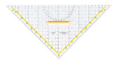 Aristo TZ-Dreieck 32,5 cm mit Holzgriff, acette an Hypotenuse