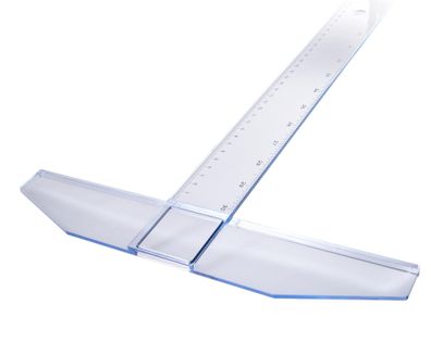 Aristo College Reißschiene 75 cm transparent, mm-Teilung, uschekante