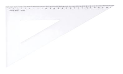 Aristo Dreieck 60 Grad ohne Facette Hypotenuse 31.1 cm, Teilung 26.9 cm
