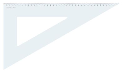Aristo Dreieck 60 Grad ohne Facette Hypotenuse 42.5 cm, Teilung 38.6 cm