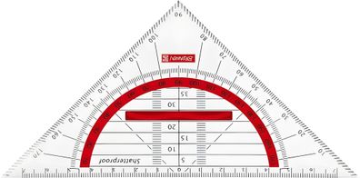 Brunnen Geometrie-Dreieck 16cm Griff red 104975923