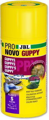 JBL ProNovo Guppy Flakes S 100ml Futter Flockenfutter für Lebendgebärende