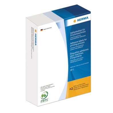 Herma Etiketten 52 x 82 mm leuchtrot 252 Bögen 168 x 120 mm 1000 Etik