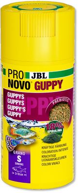 JBL ProNovo Guppy Grano S 100ml Futter Granulat für Lebendgebärende