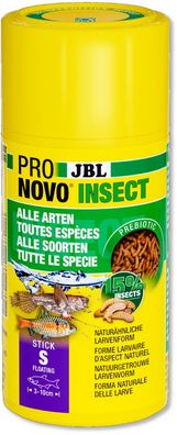 JBL ProNovo Insect Sticks S 100ml Futter für alle Aquarienfische von 3-10